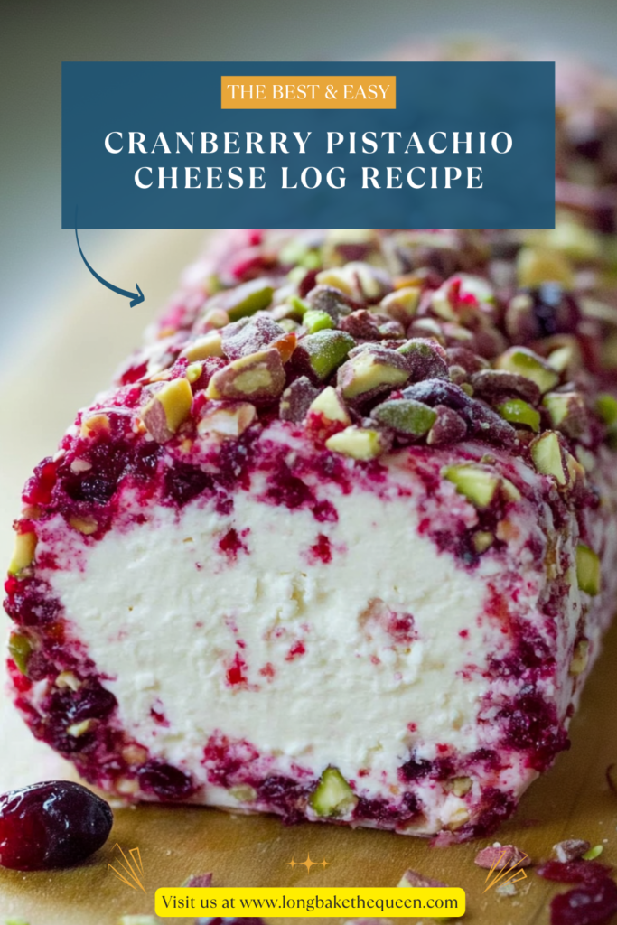 Cranberry Pistachio Cheese Log Recipe