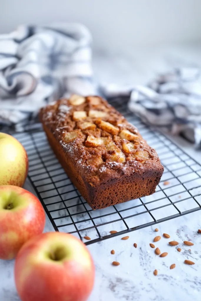Warm loaf highlighting its rich texture and lightly glazed surface.