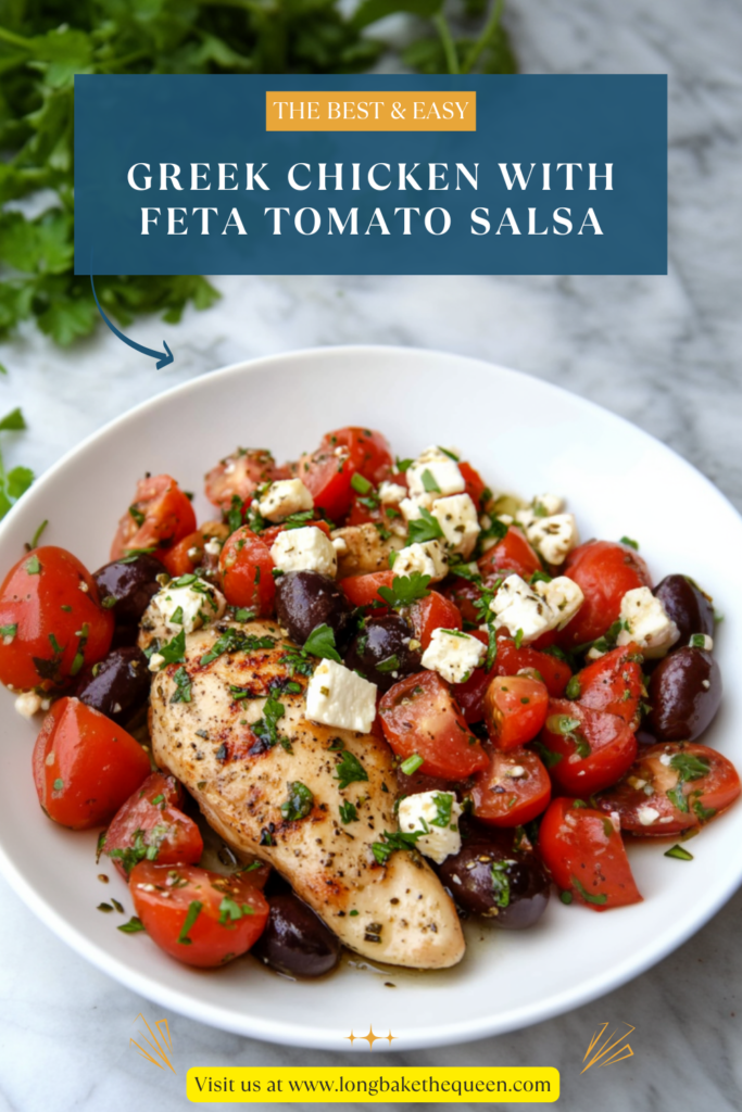 Greek Chicken with Feta Tomato Salsa