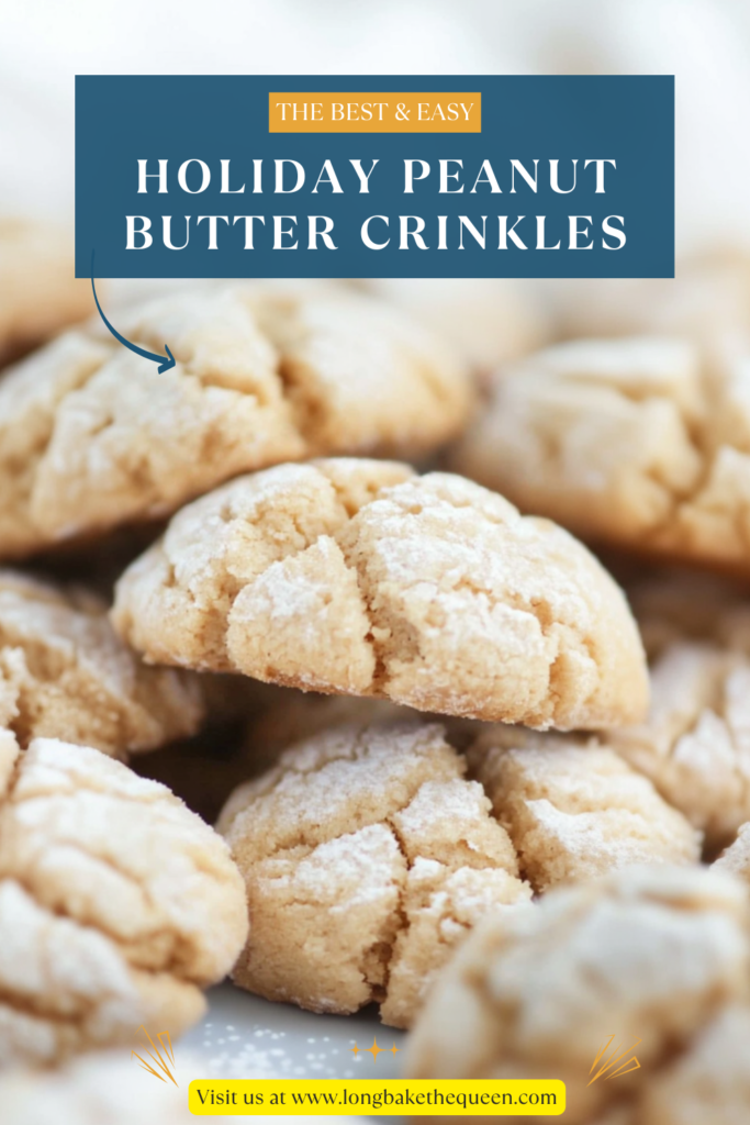 Holiday Peanut Butter Crinkles