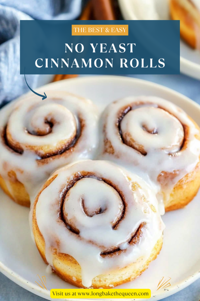 No Yeast Cinnamon Rolls
