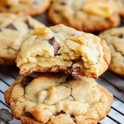 Freshly baked cookies arranged neatly, golden brown with a rustic, homemade look.