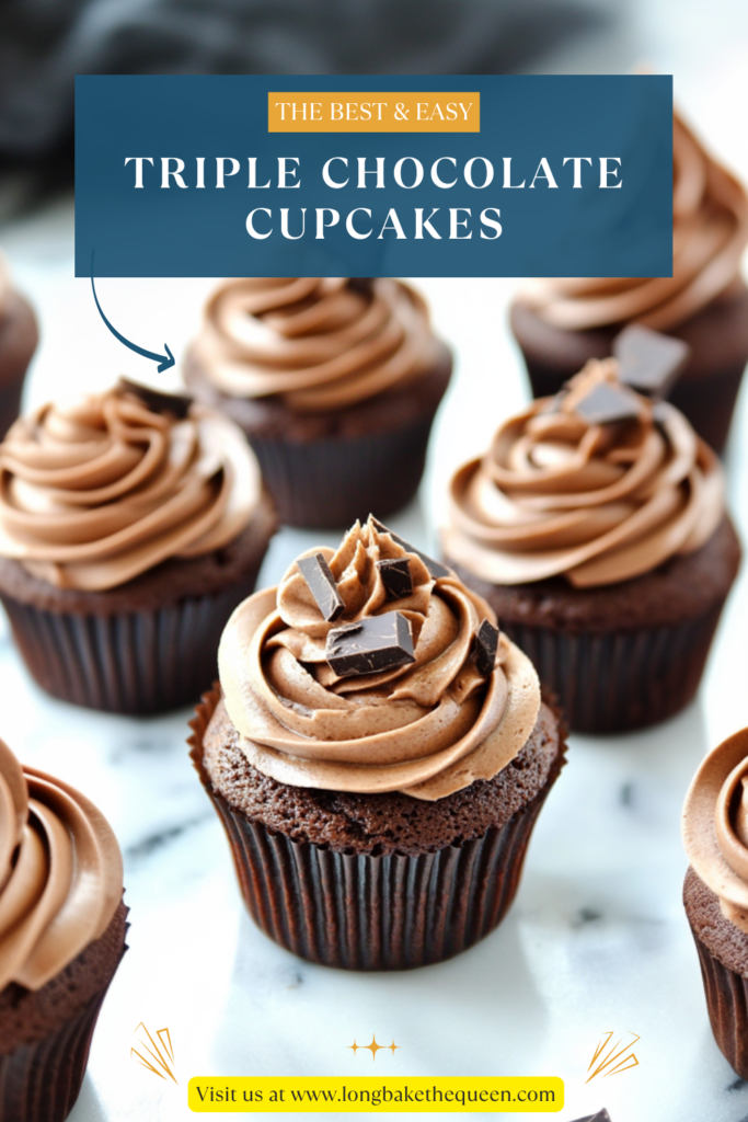 Triple Chocolate Cupcakes