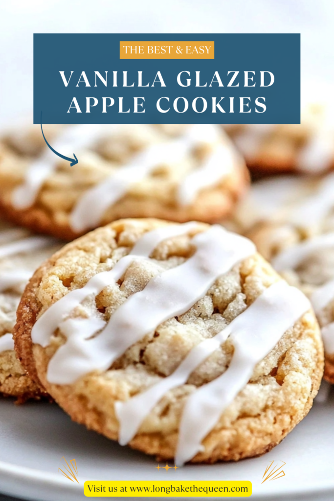 Vanilla Glazed Apple Cookies