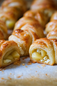 Warm pastries with a caramelized surface, sprinkled lightly with sugar.