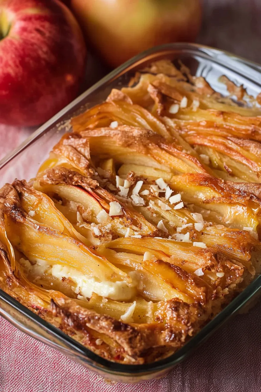 Golden, flaky phyllo layers baked with gooey brie and apple slices, served fresh from the oven.