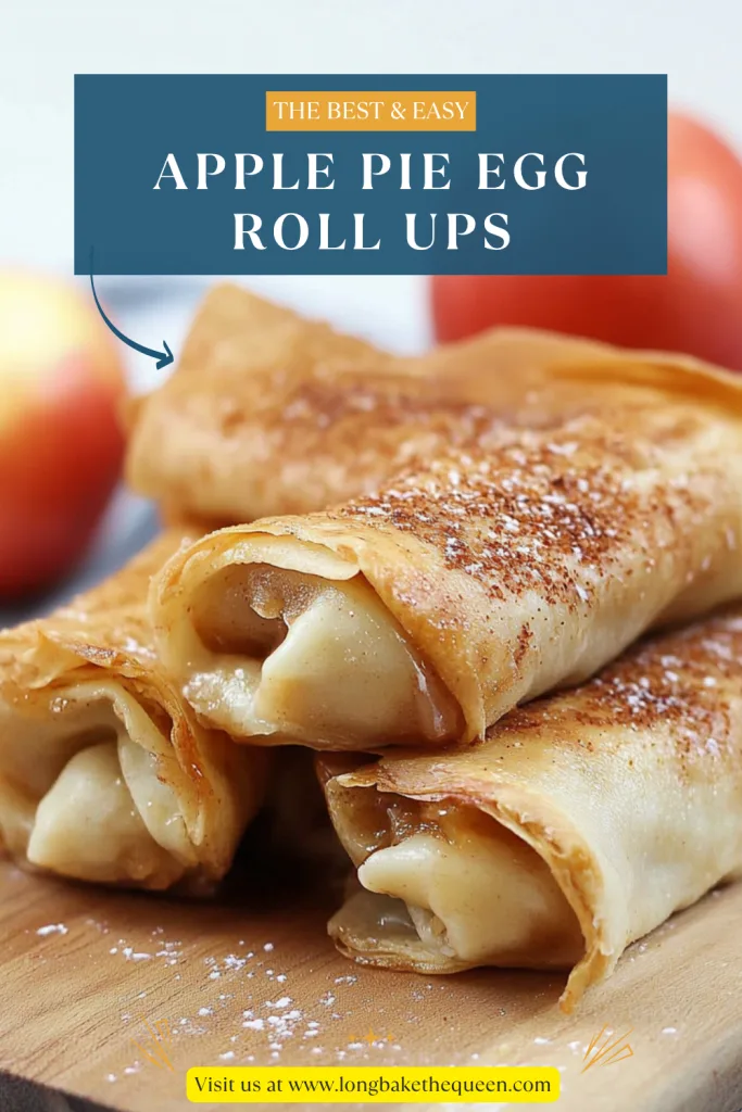 Apple Pie Egg Roll Ups