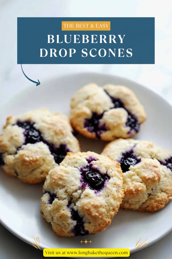 Blueberry Drop Scones