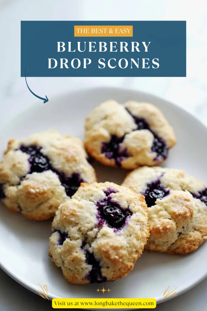 Blueberry Drop Scones