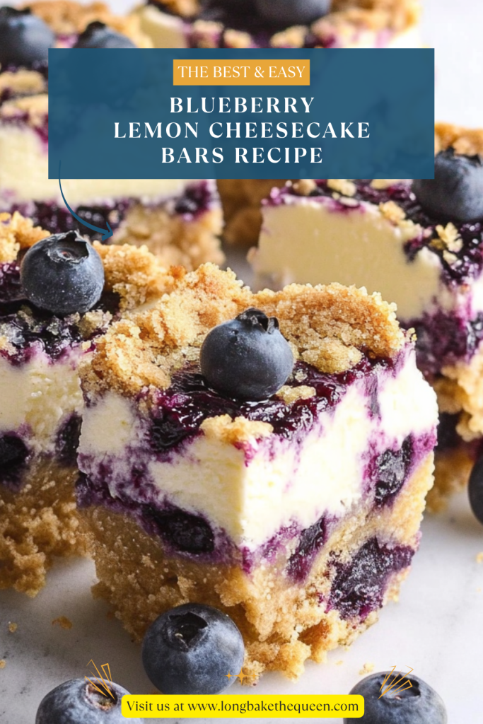 Blueberry Lemon Cheesecake Bars Recipe