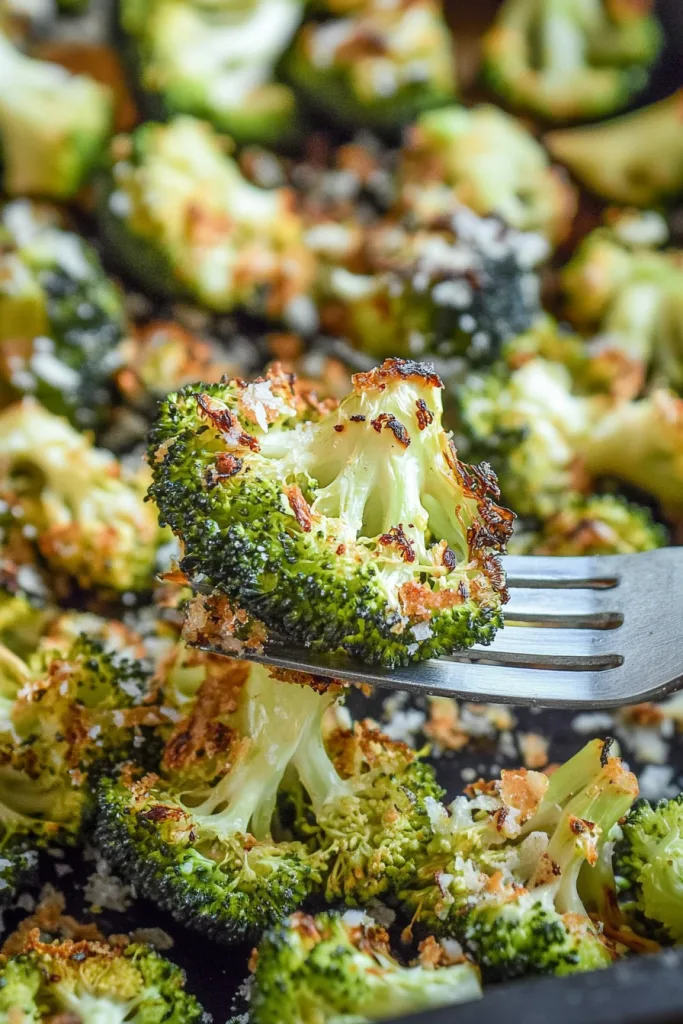Fresh roasted green broccoli finished with crunchy crumbs and melted parmesan ๐ฅฆ