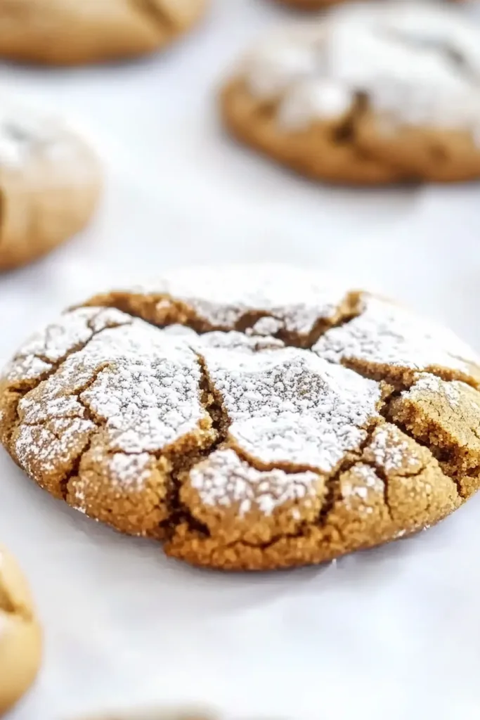 Warm spiced cookies showing rustic texture and broken piece for detail.