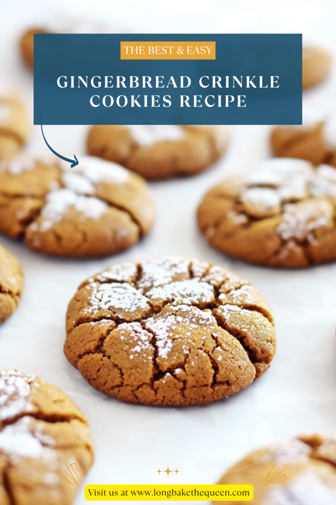 Gingerbread Crinkle Cookies Recipe