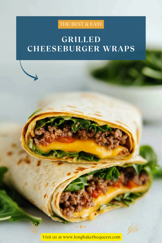 Grilled Cheeseburger Wraps