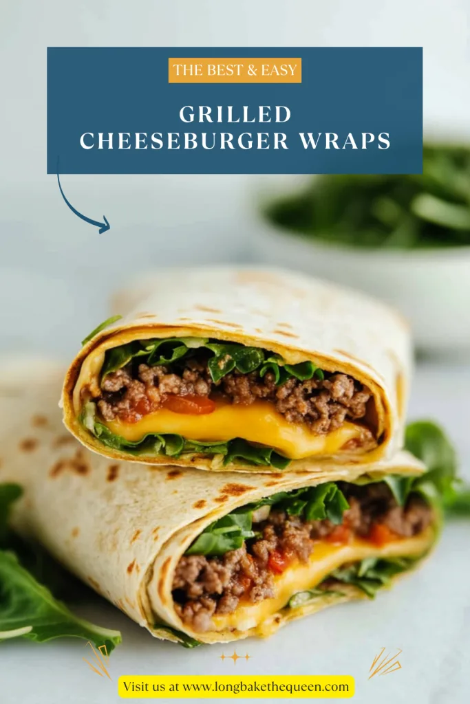 Grilled Cheeseburger Wraps