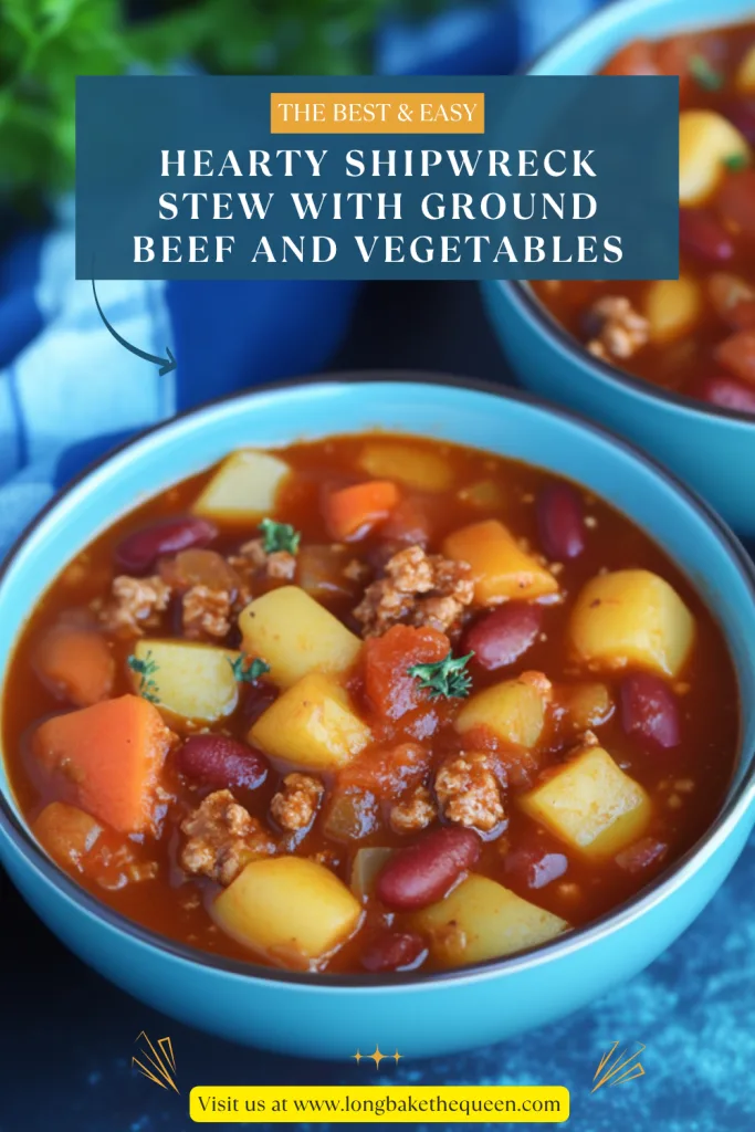 Hearty Shipwreck Stew with Ground Beef and Vegetables