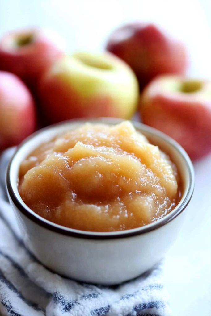 Smooth and chunky homemade applesauce made with fresh apples and simple ingredients.