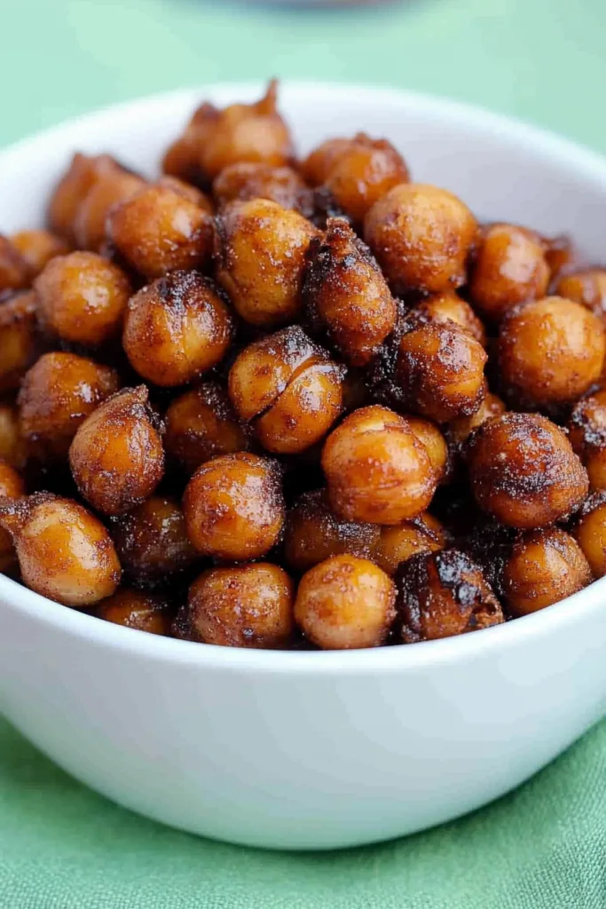 Healthy snack highlighting golden-brown coating and crisp texture.
