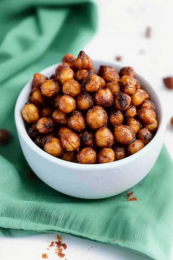 Protein-packed snack with crunchy surface and warm spice tones.