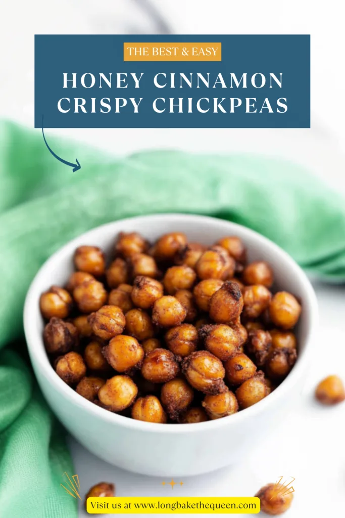Honey Cinnamon Crispy Chickpeas