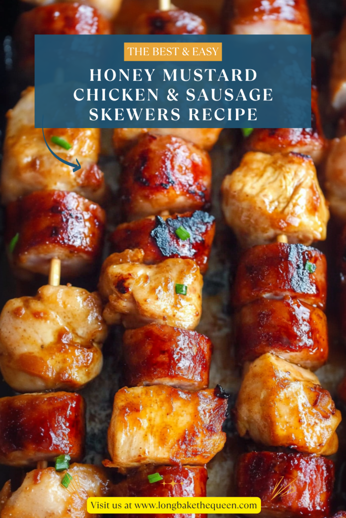 Honey Mustard Chicken & Sausage Skewers Recipe