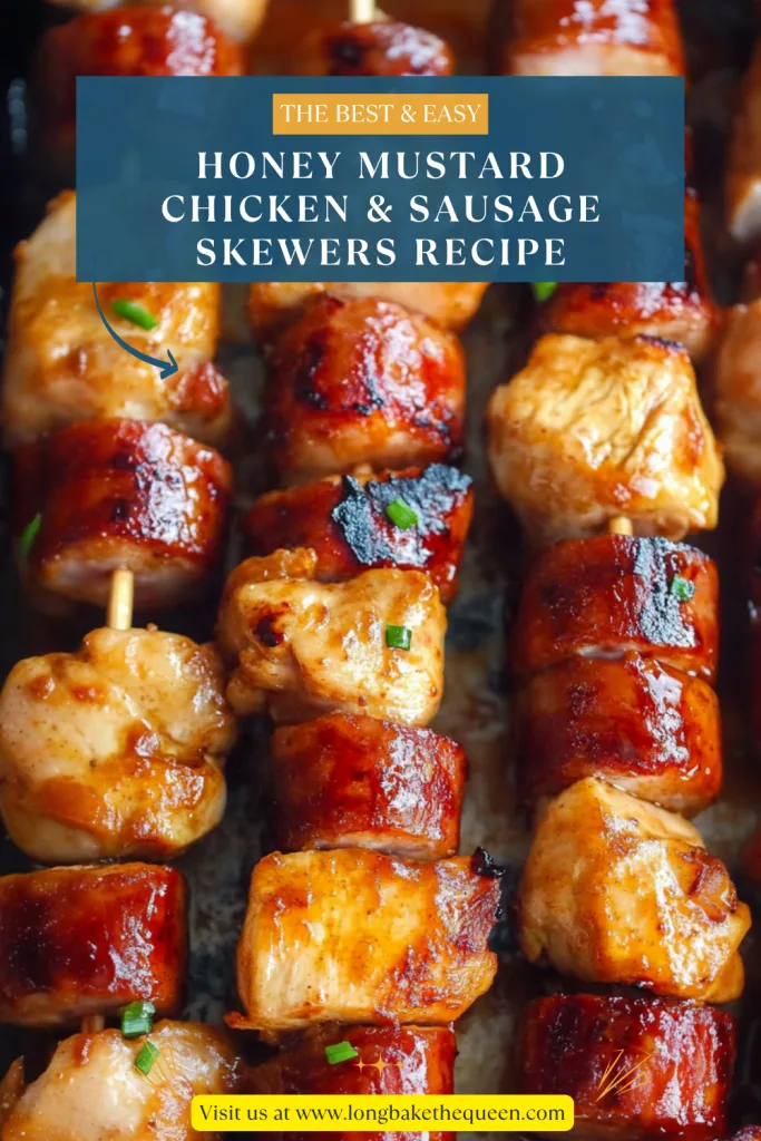 Honey Mustard Chicken & Sausage Skewers Recipe