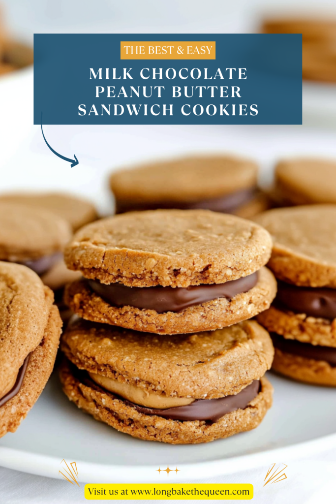 Milk Chocolate Peanut Butter Sandwich Cookies