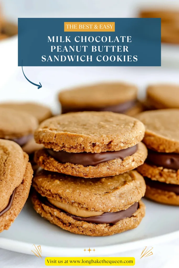 Milk Chocolate Peanut Butter Sandwich Cookies