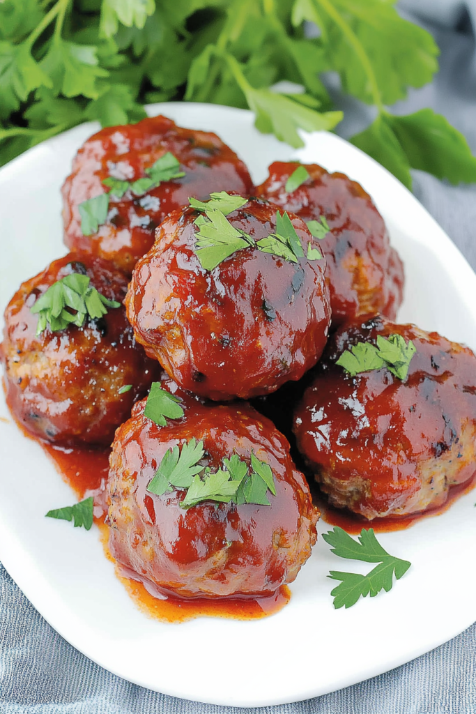 Small savory portions arranged neatly, highlighting their rich glaze and garnish.