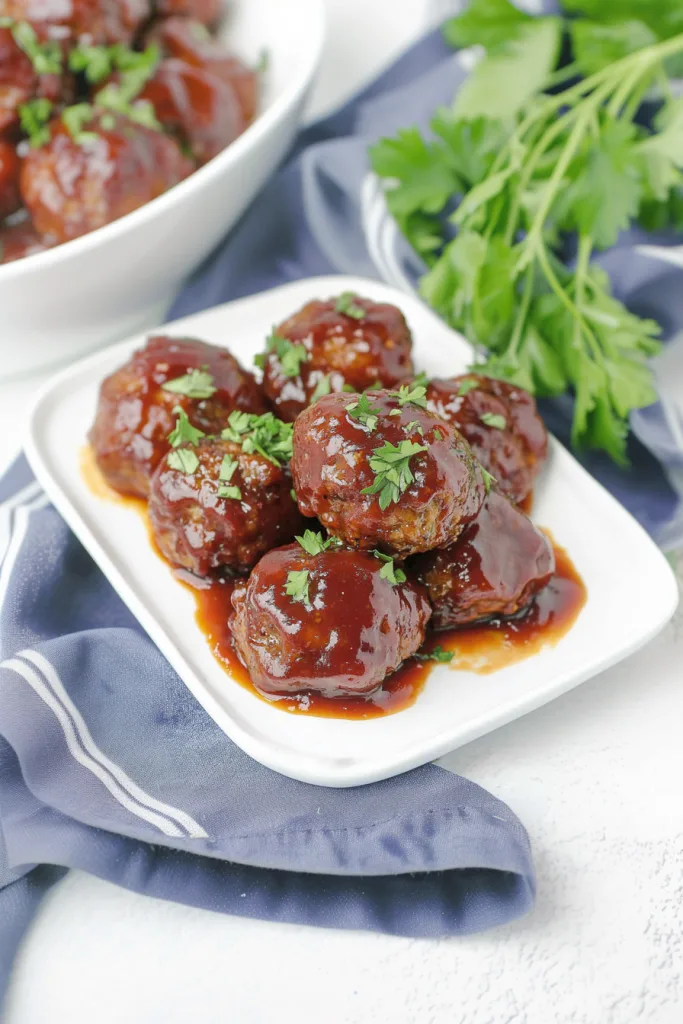 Final dish presentation showing mini meatloaves with a sweet-savory finish.