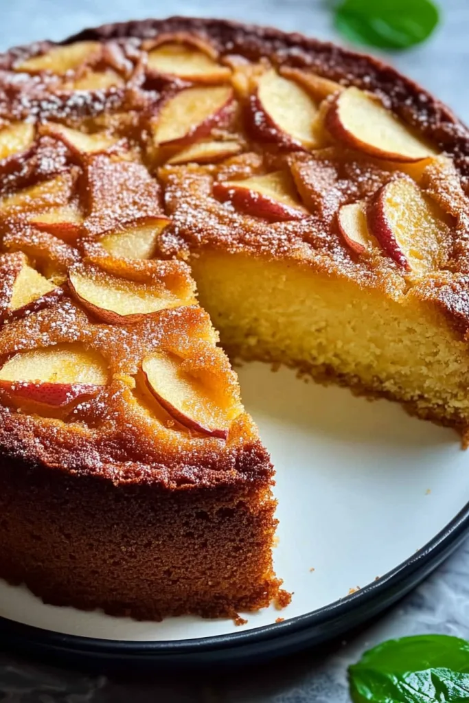 Close-up of moist cake interior revealed by a cut slice.