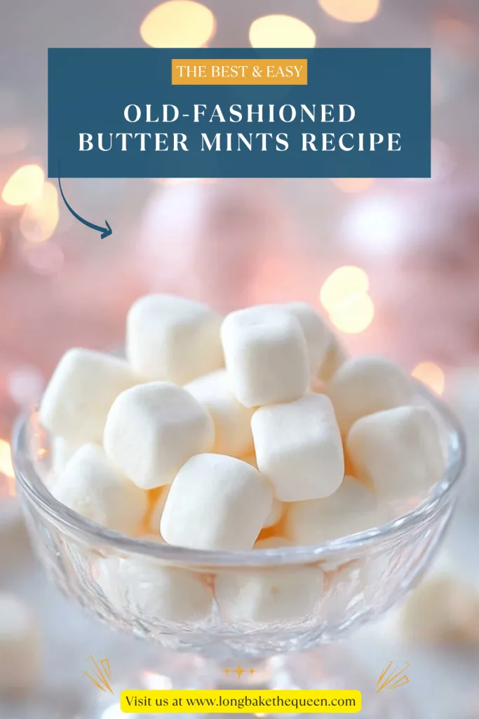 Old-Fashioned Butter Mints Recipe
