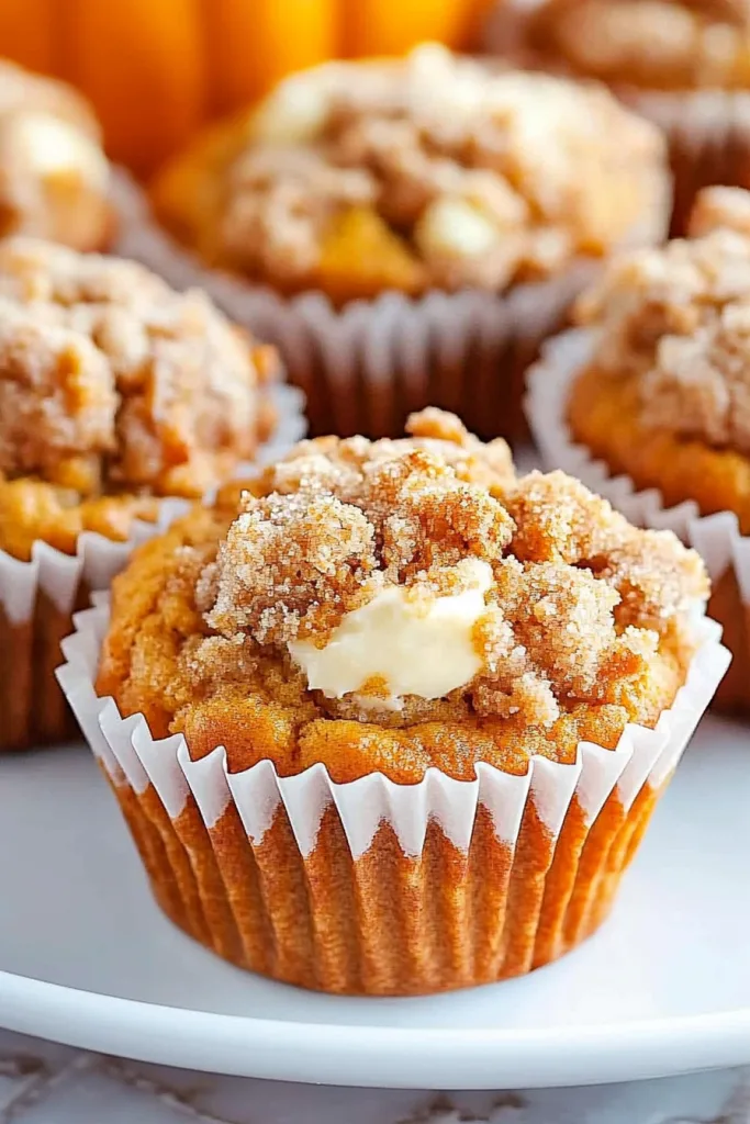 Rustic plate of pumpkin muffins sprinkled with cinnamon sugar.