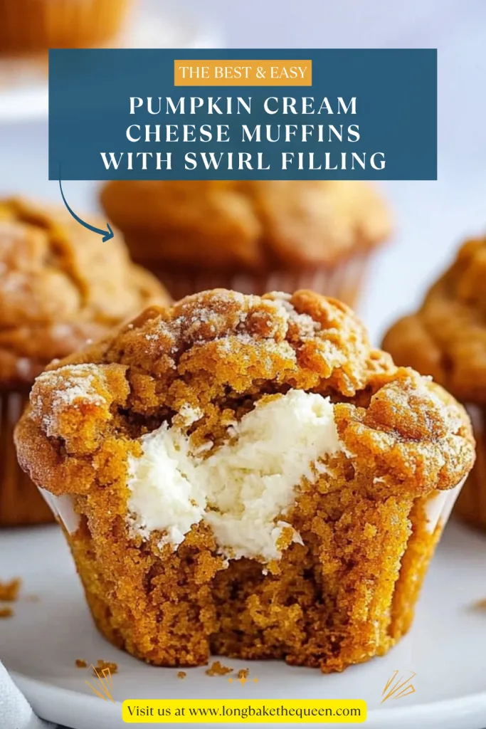 Pumpkin Cream Cheese Muffins with Swirl Filling