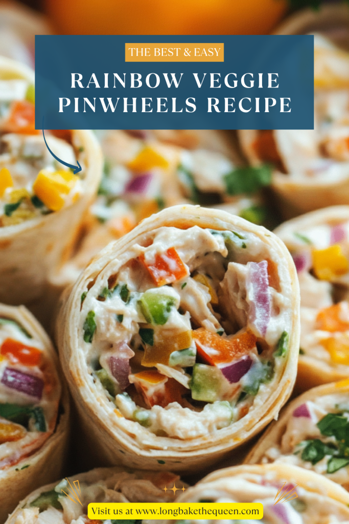 Rainbow Veggie Pinwheels Recipe
