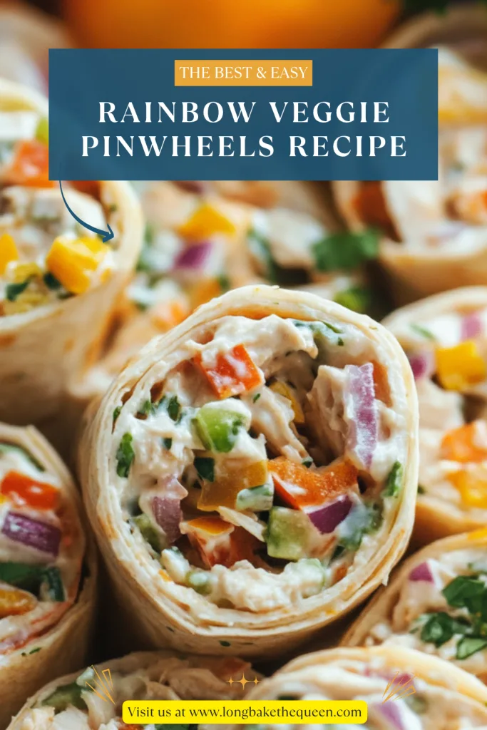 Rainbow Veggie Pinwheels Recipe