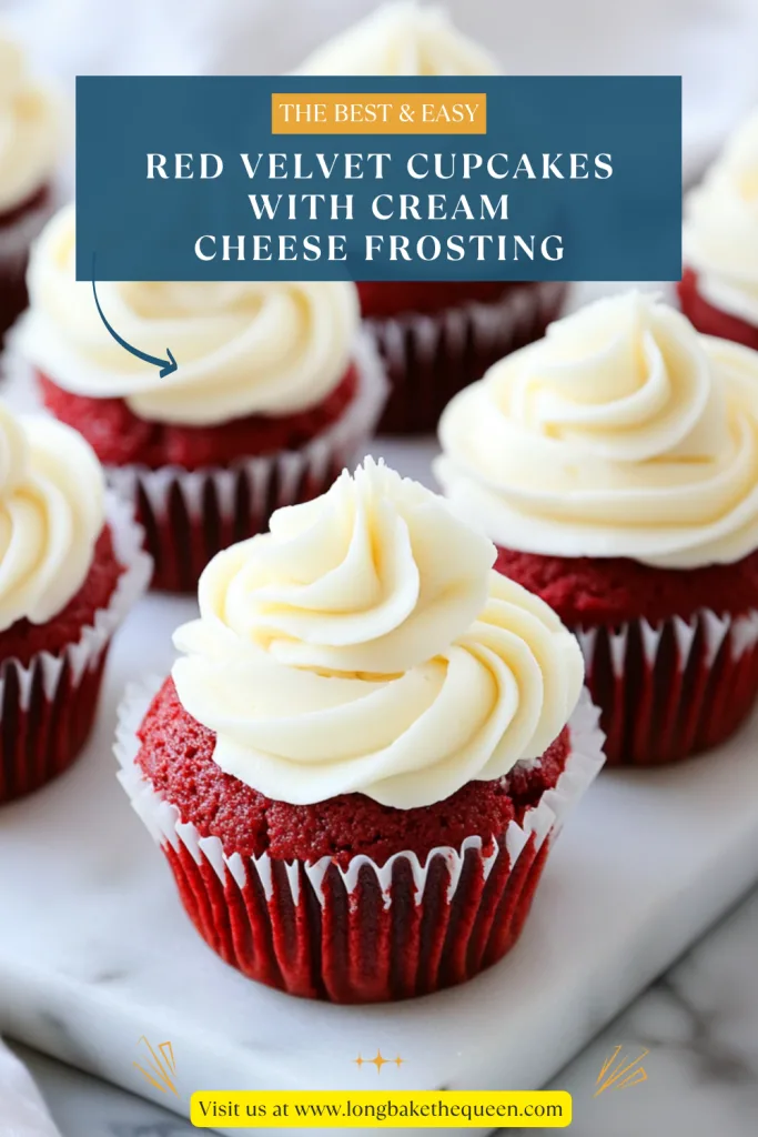 Red Velvet Cupcakes with Cream Cheese Frosting