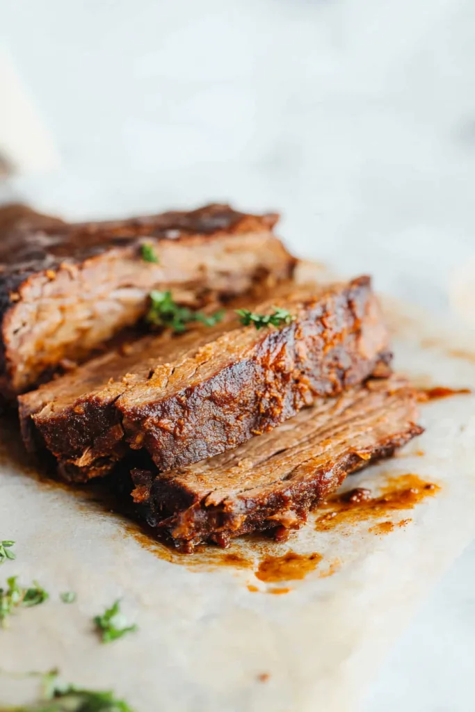 Rustic beef dish with crispy bark and melt-in-your-mouth texture ๐