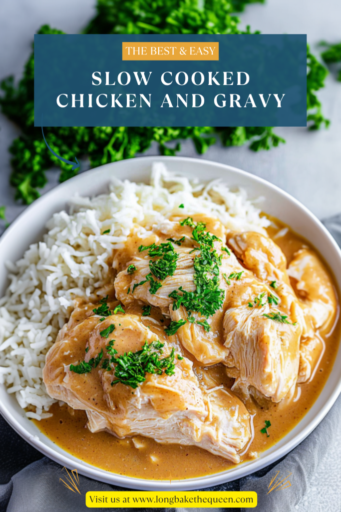 Slow Cooked Chicken and Gravy