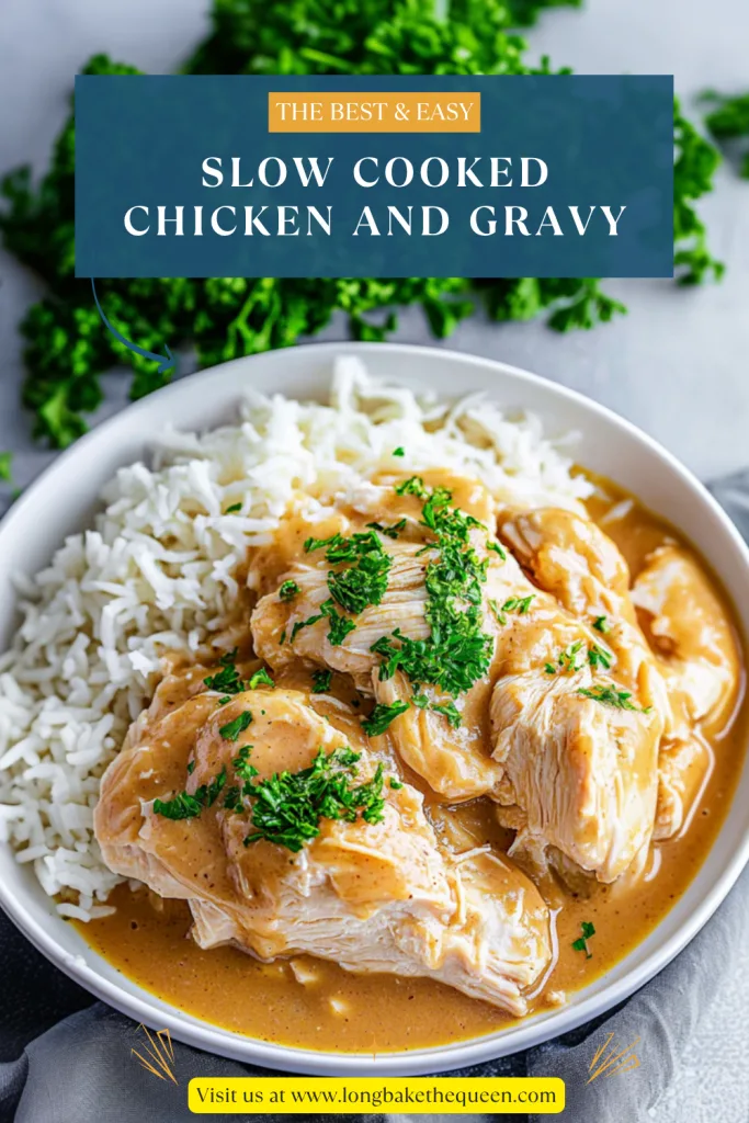 Slow Cooked Chicken and Gravy