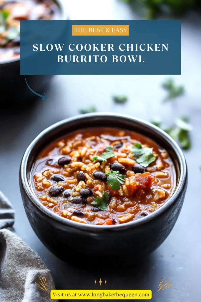 Slow Cooker Chicken Burrito Bowl