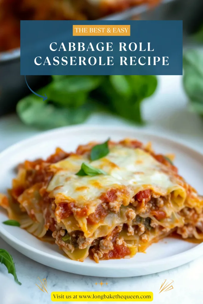 Cabbage Roll Casserole Recipe