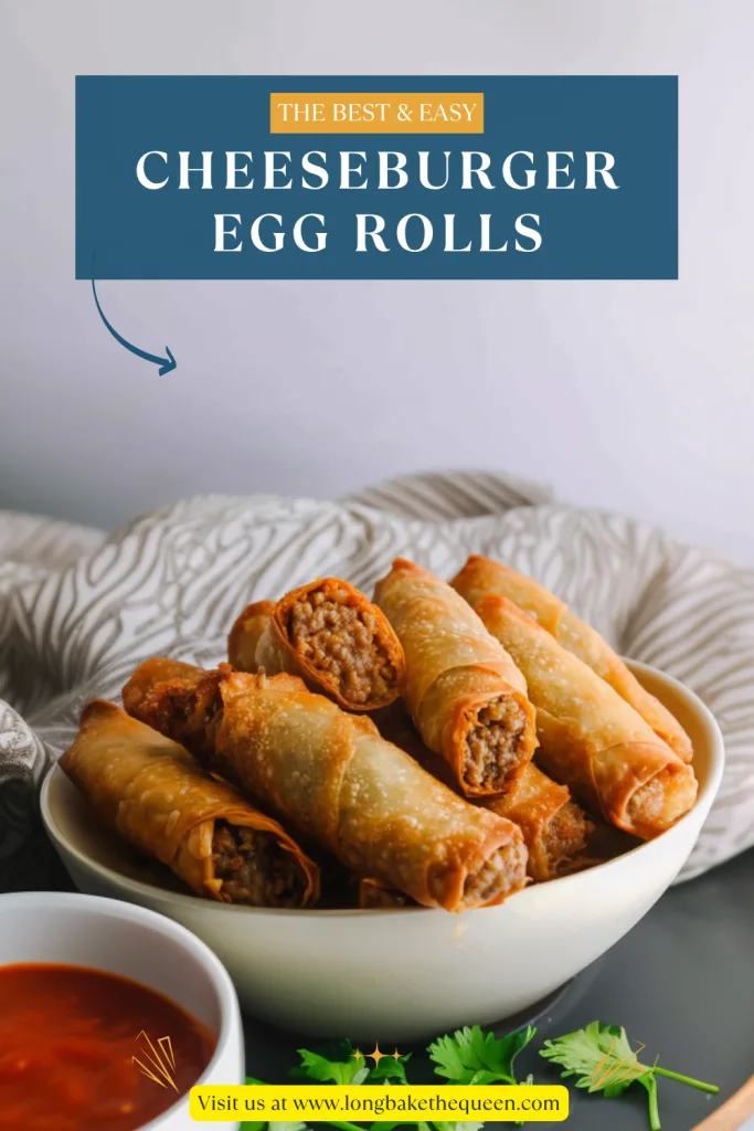 Cheeseburger Egg Rolls