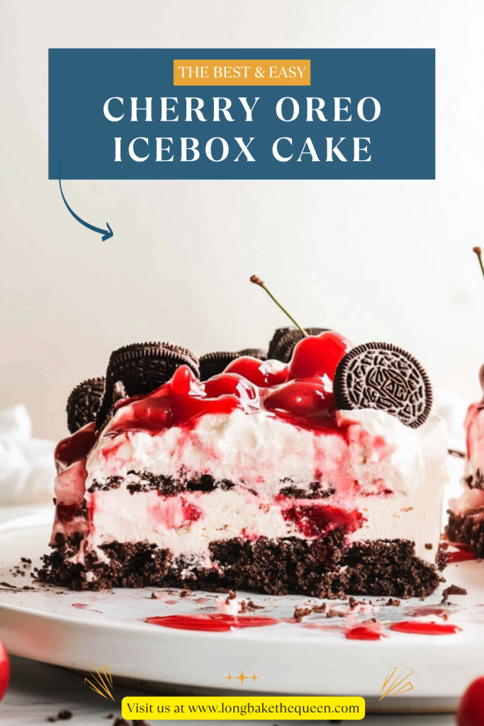 Cherry Oreo Icebox Cake