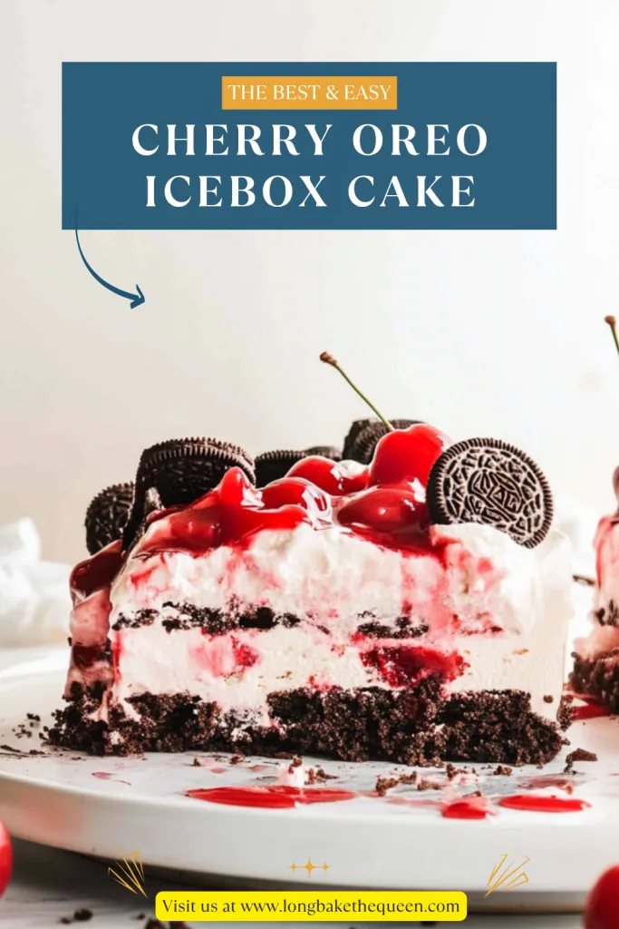 Cherry Oreo Icebox Cake