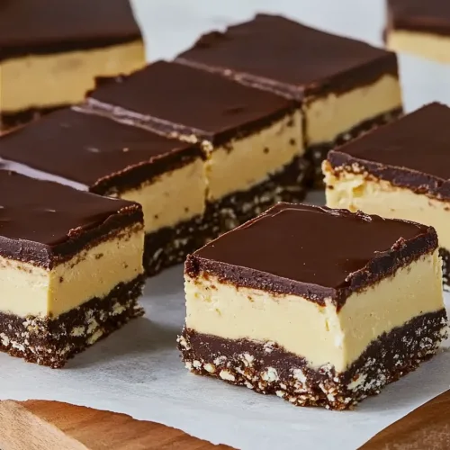 Rows of rectangular bars on parchment paper, emphasizing the sharp edges and layered textures.