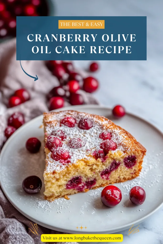 Cranberry Olive Oil Cake Recipe