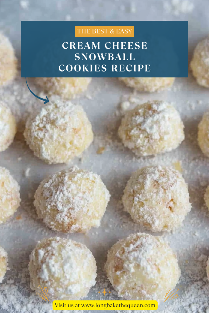 Cream Cheese Snowball Cookies Recipe