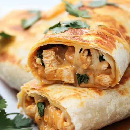 Golden brown chimichangas with melted cheese oozing out
