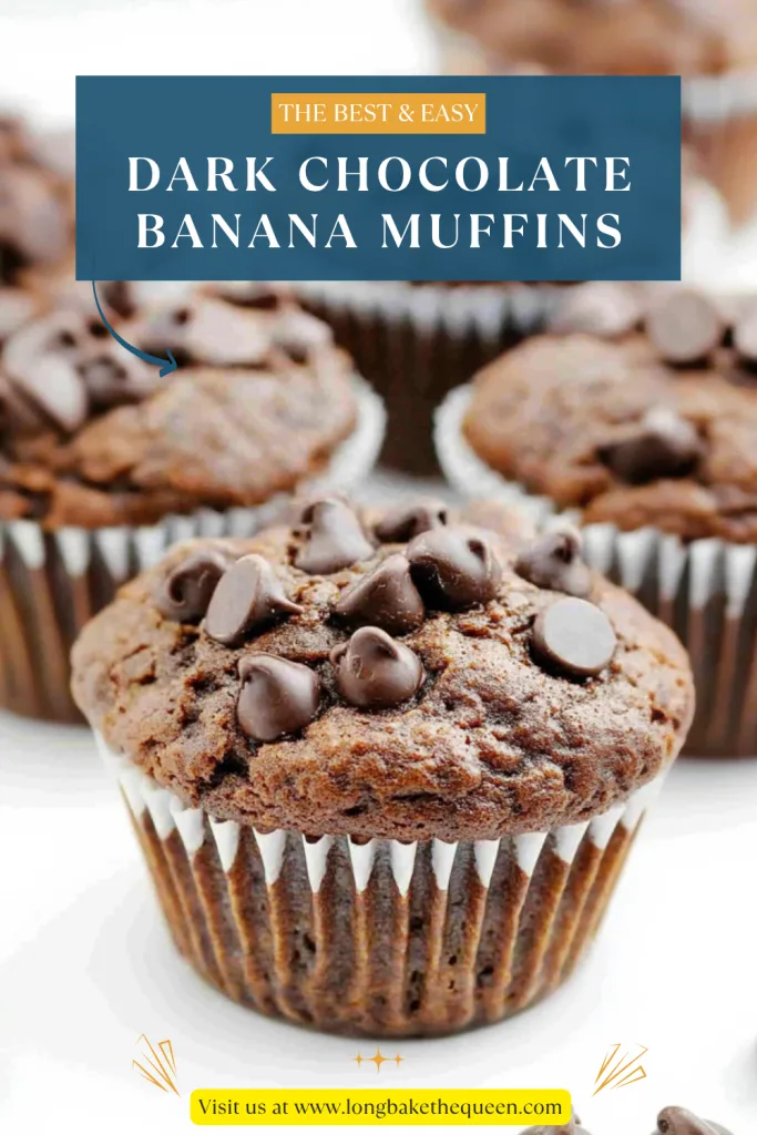 Dark Chocolate Banana Muffins